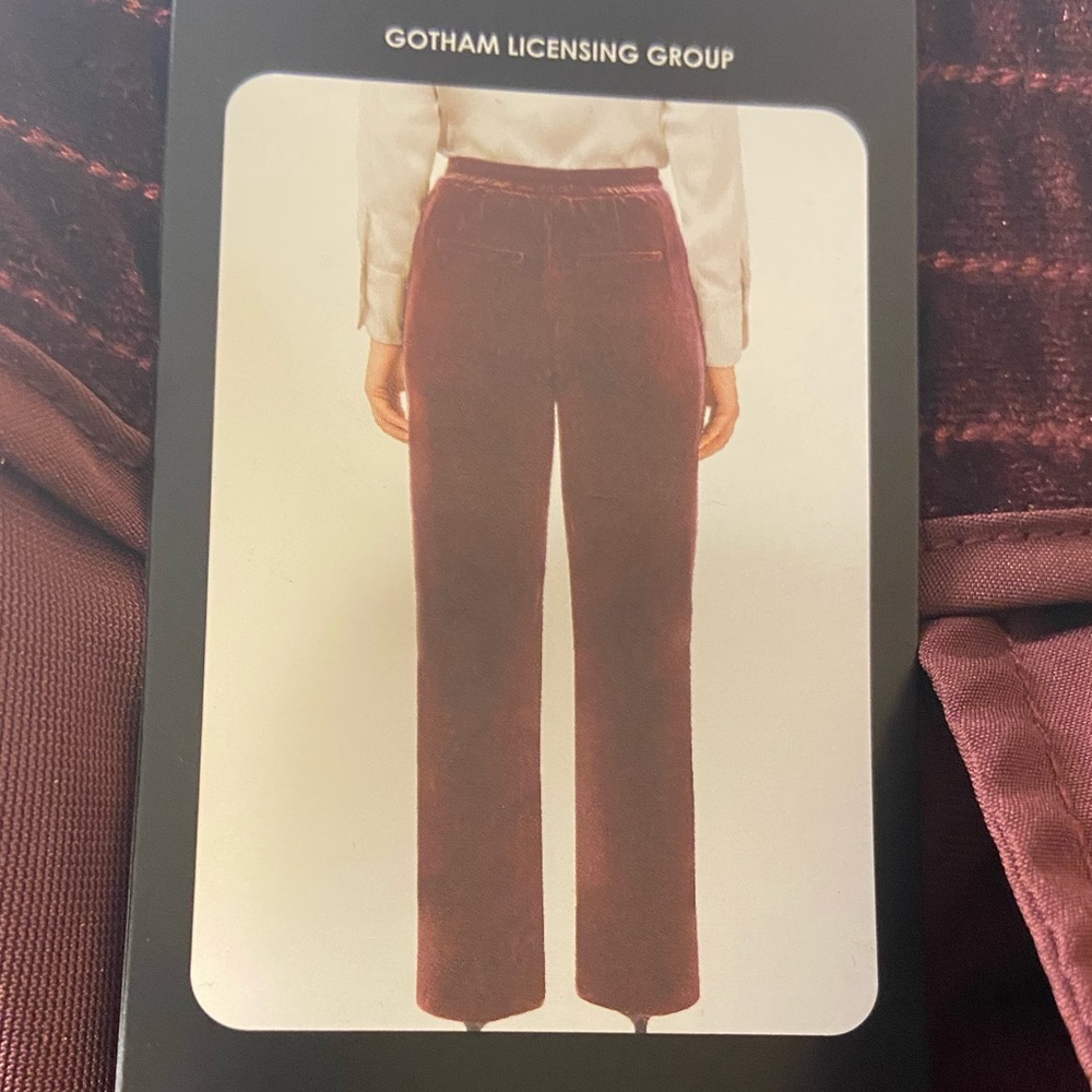 BLANKNYC Velvet Wide Leg Pants XXL Wine Burgundy NWT 30” Inseam Pull On